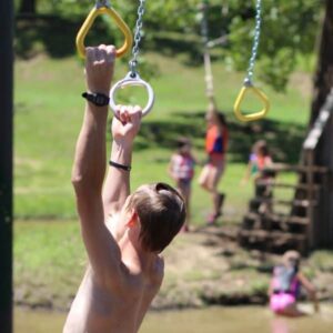 Summer Camp for Kids Activity: Rings across pond at Shepherd's Fold Ranch