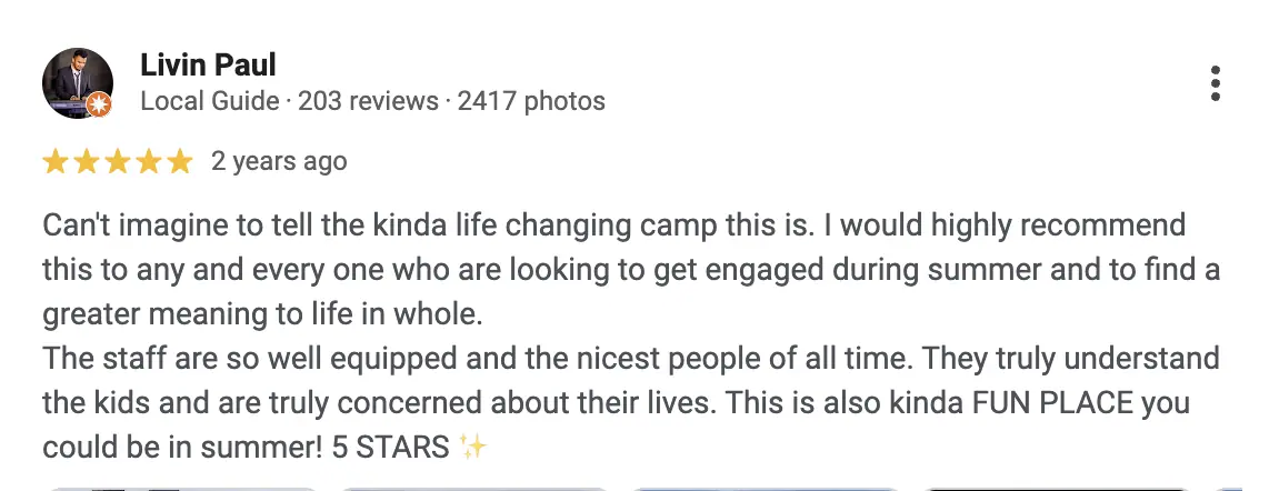 Camp Review